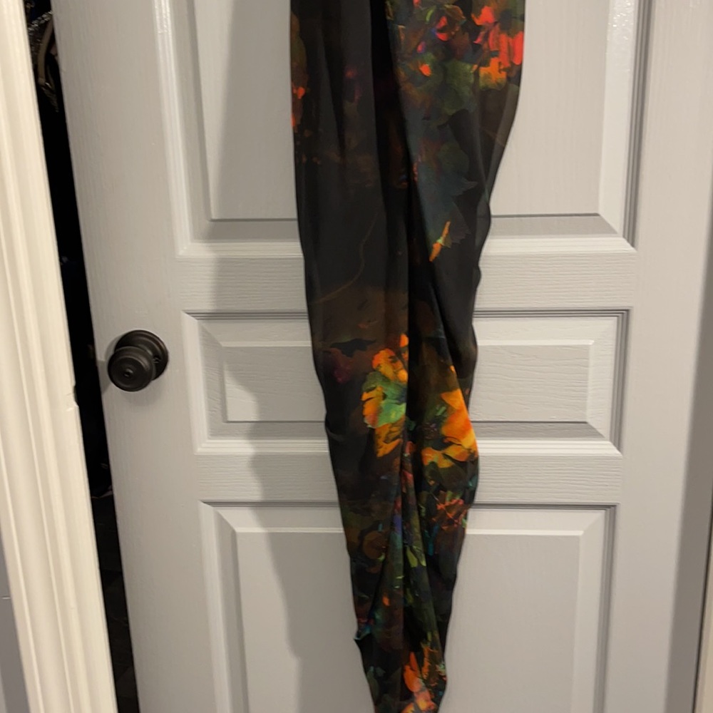 H&M Sweetheart cut, floral print, strapless dress - Picture 8 of 9